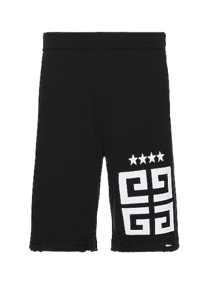 Givenchy Star 4g Logo Shorts in Black & White - Black. Size M (also in ).