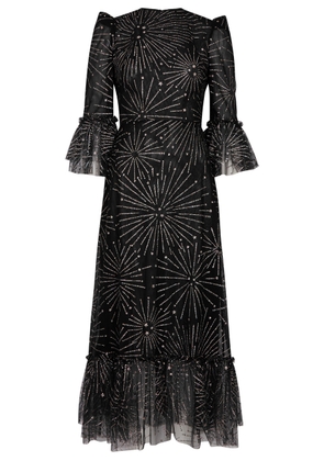 The Vampire's Wife Falconetti Glittered Tulle Dress - Black - 12