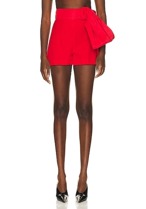 Alexander McQueen Bow Short in Lust Red - Red. Size 38 (also in 36, 40).