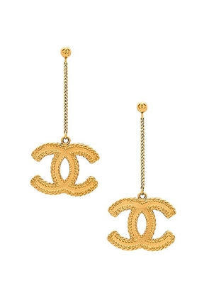 chanel Chanel Turnlock Clip On Earrings in Light Gold - Metallic Gold. Size all.
