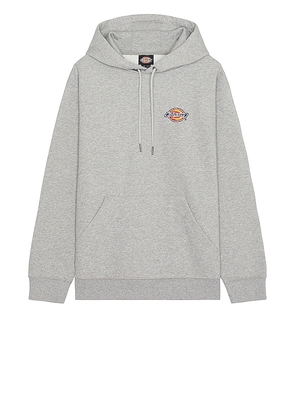 Dickies Chest Hit Logo Hoodie in Grey. Size L, S, XL/1X.