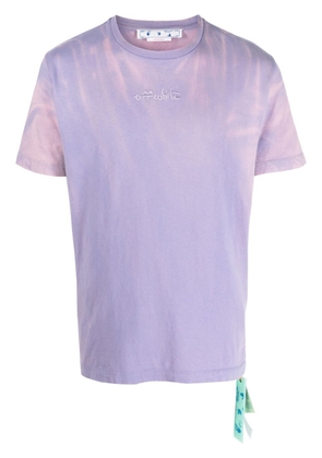 Off-White Laundry Script short sleeve T-shirt - Purple