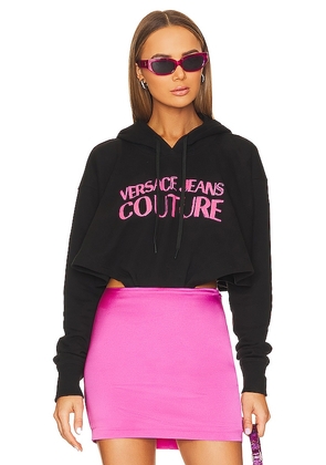 Versace Jeans Couture Sweatshirt Bodysuit in Black. Size XS.