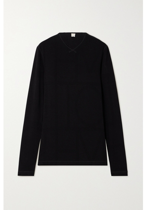 TOTEME - Jacquard-knit Top - Black - xx small,x small,small,medium,large,x large