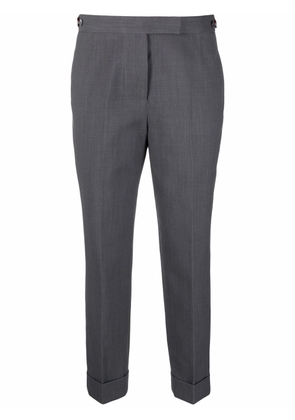 Thom Browne high-waisted cropped trousers - Grey