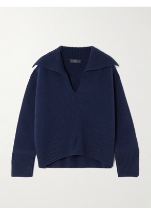 Arch4 - + Net Sustain Cortina Ribbed Cashmere Sweater - Blue - x small,small,medium,large