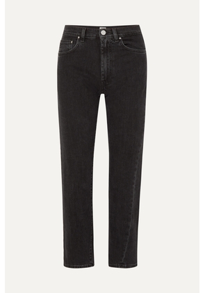 TOTEME - Twisted Seam High-rise Straight-leg Jeans - Black - 24,25,26,27,28,29,30,31