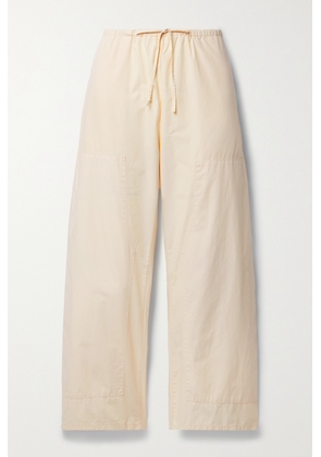 LESET - Kyoto Cotton Wide-leg Pants - Cream - x small,small,medium,large,x large
