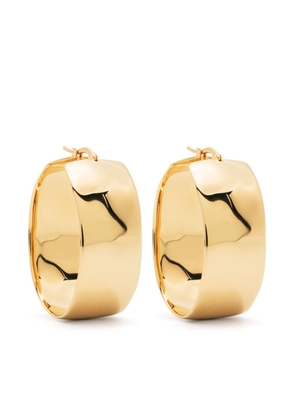 Jil Sander chunky hoop earrings - Gold