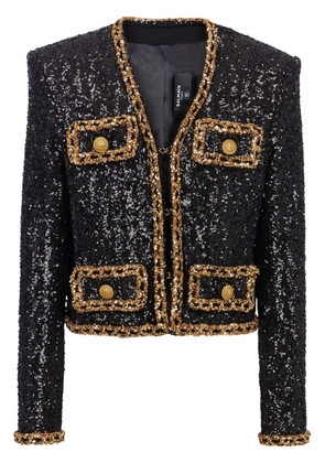 Balmain sequinned Spencer jacket - Black
