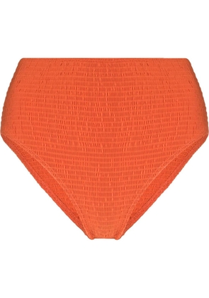 TOTEME high-rise smocked bikini bottoms - Orange