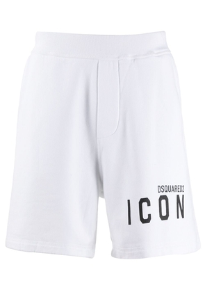 Dsquared2 logo print shorts - White