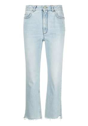 Dorothee Schumacher mid-rise flared cropped jeans - Blue