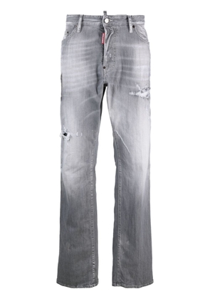 Dsquared2 distressed-finish straight-leg jeans - Grey