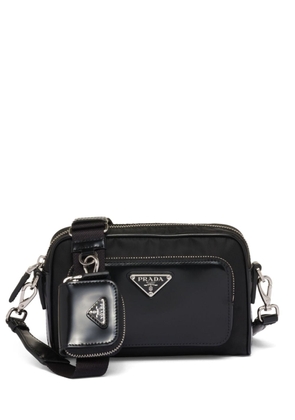 Prada Bandolera triangle-logo messenger bag - Black