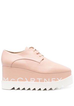 Stella McCartney Elyse logo-print platform shoes - Pink