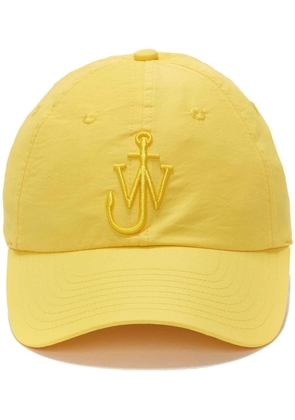JW Anderson Anchor-embroidered baseball cap - Yellow