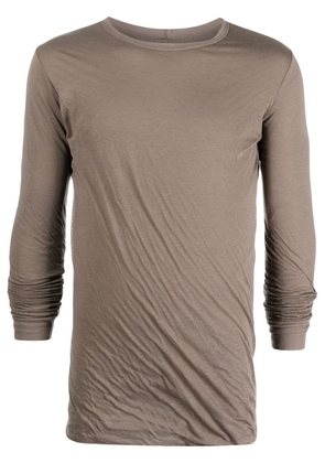 Rick Owens long-sleeve organic cotton T-shirt - Brown