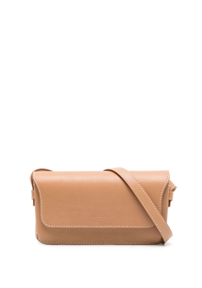 Saint Laurent leather mini crossbody bag - Brown