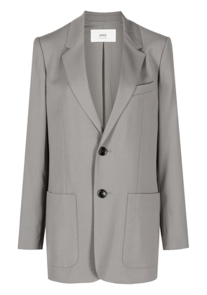 AMI Paris tonal-stitching single-breasted blazer - Grey