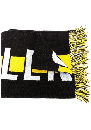 Balenciaga soccer knitted scarf - Black