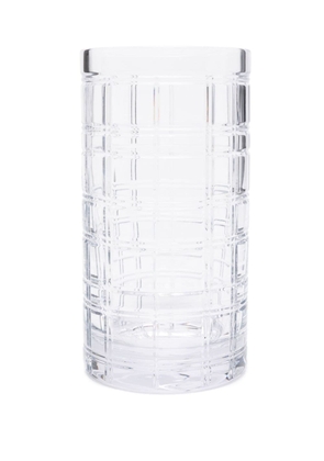 Ralph Lauren Home medium Hudson Plaid glass vase - Neutrals