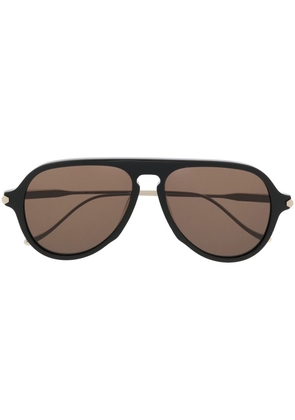 Brioni pilot-frame sunglasses - Black