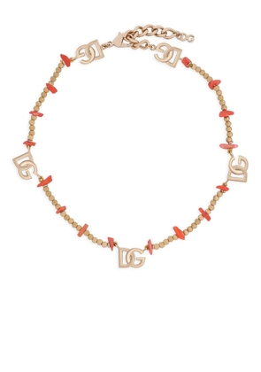 Dolce & Gabbana bead-embellished choker necklace - Gold