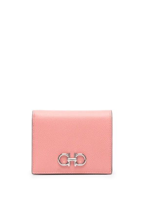 Ferragamo logo-plaque leather wallet - Pink