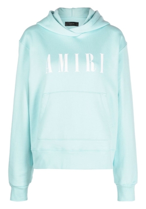 AMIRI logo-print hoodie - Blue