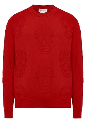 Alexander McQueen Skull textured jumper