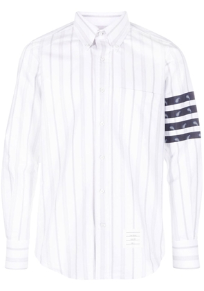 Thom Browne signature 4-Bar stripe shirt - Grey