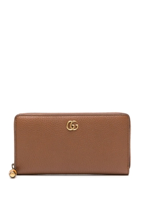Gucci Double G leather wallet - Brown