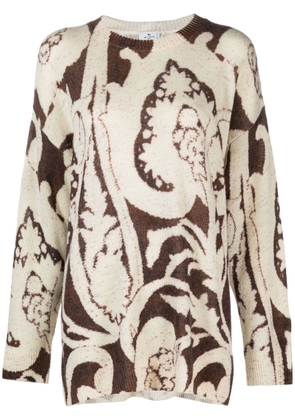 ETRO paisley-patterned wool jumper - Neutrals