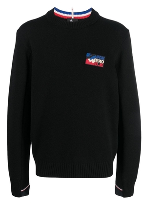 Moncler Grenoble Mountain logo-patch wool jumper - Black