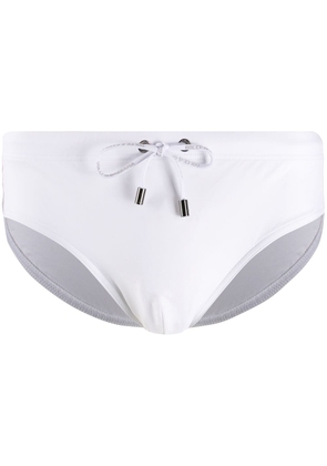 Dolce & Gabbana drawstring swimming trunks - White