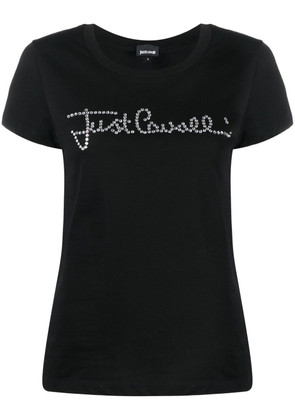 Just Cavalli gem-logo short-sleeved T-shirt - Black