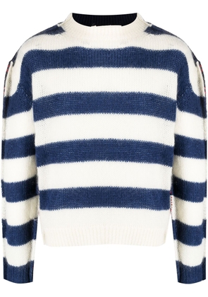 Marni striped knit jumper - Blue
