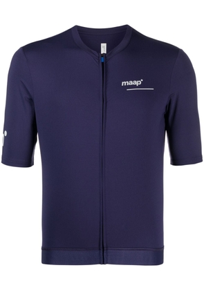 MAAP logo-print zip-up T-shirt - Purple
