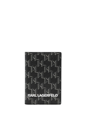Karl Lagerfeld logo-print wallet - Black