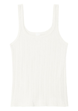 RE/DONE pointelle-knit tank top - White