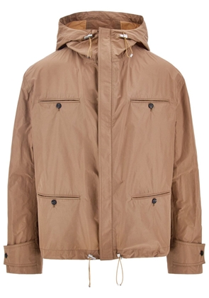 Ferragamo pockets hooded jacket - Neutrals