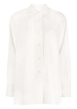 Low Classic semi-sheer button-up shirt - Neutrals