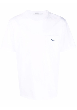 Maison Kitsuné Fox-patch Classic Pocket T-shirt - White