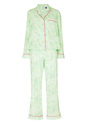 Rixo paisley-print pyjama set - Green
