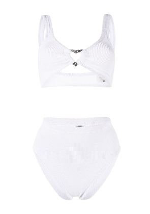 Hunza G Jessica seersucker bikini set - White