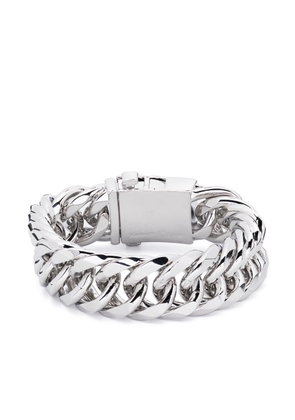 Kenneth Jay Lane chunky curb-chain bracelet - Silver