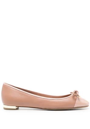 Aquazzura Parisina leather ballerina shoes - Pink
