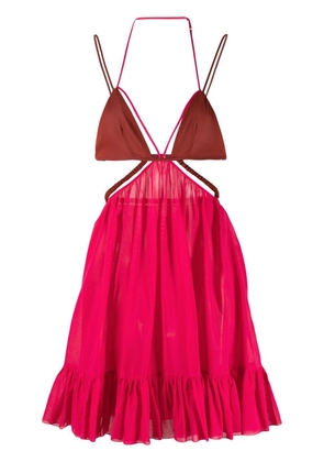 Nensi Dojaka cut-out strappy minidress - Red