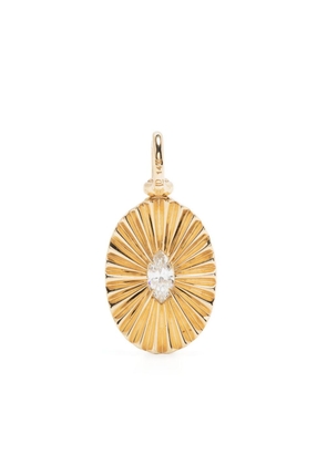 Lucy Delius Jewellery Sunray logo-engraved pendant - Gold